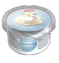 بستنی وانیلی 1 لیتر پایه کوتاه کاله